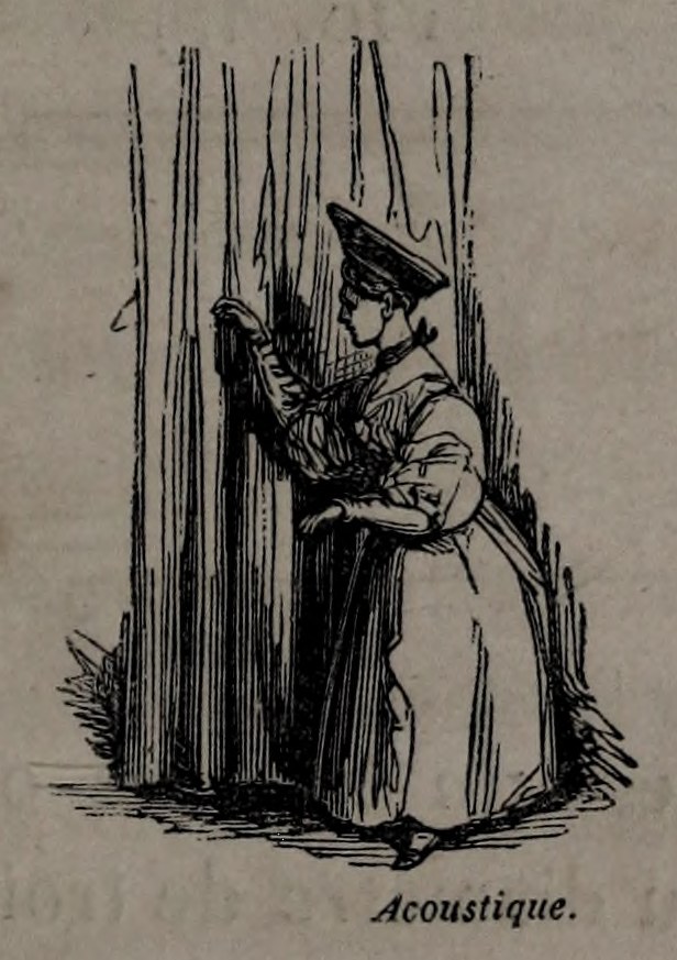 Acoustics; original engraving