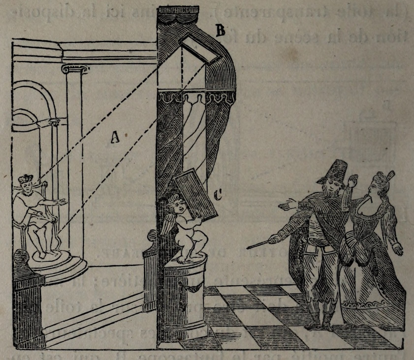 Nostradamus and Marie de Médicis; original engraving