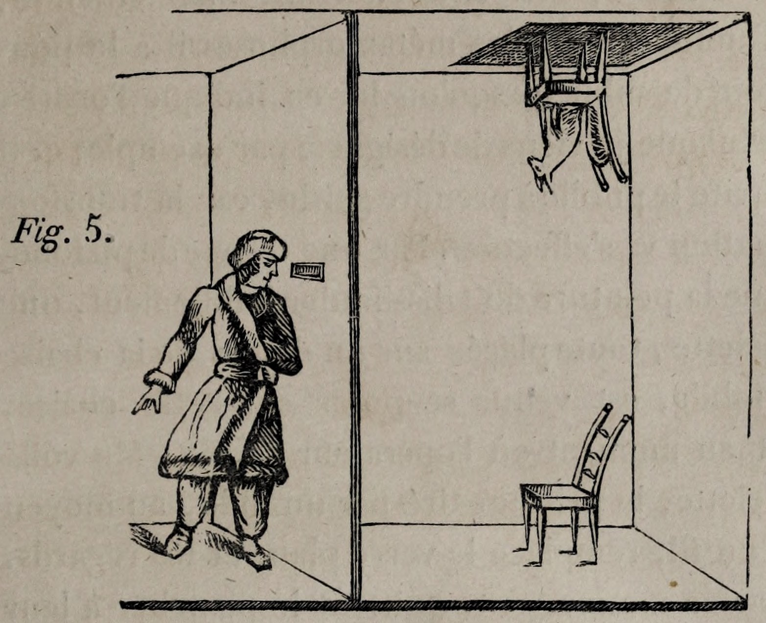 Figure 5. Original illustration of the room used for the transformation illusion, Volume II, p.121.