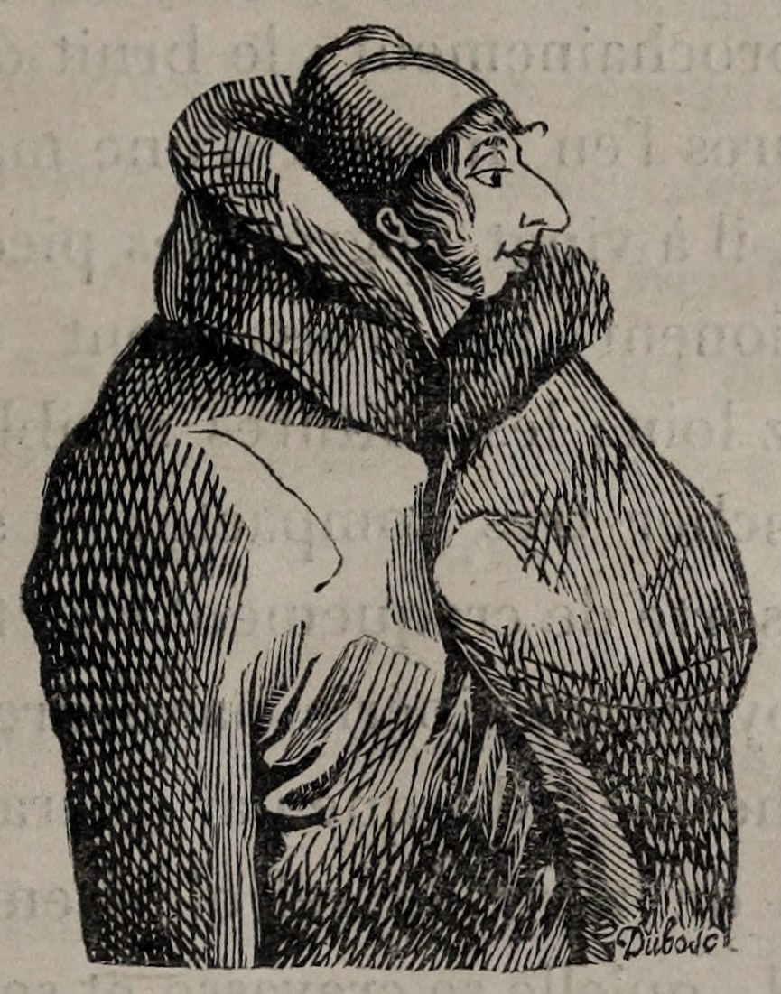 Original portrait of the artist Rustem in winter clothing, Volume II, p.279; the printed Dubosc signature is preserved.