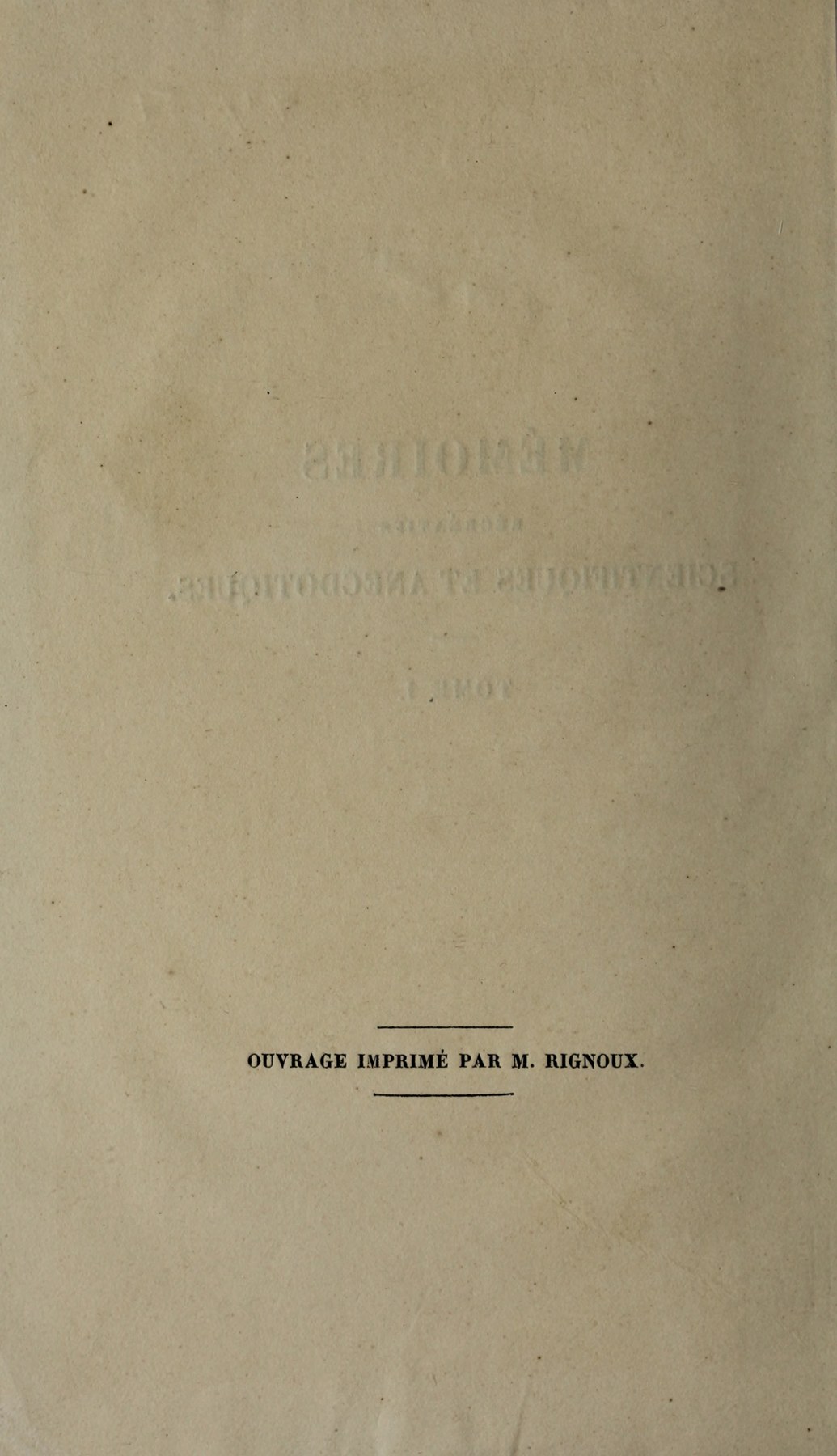 Original Rignoux printer’s notice and rules