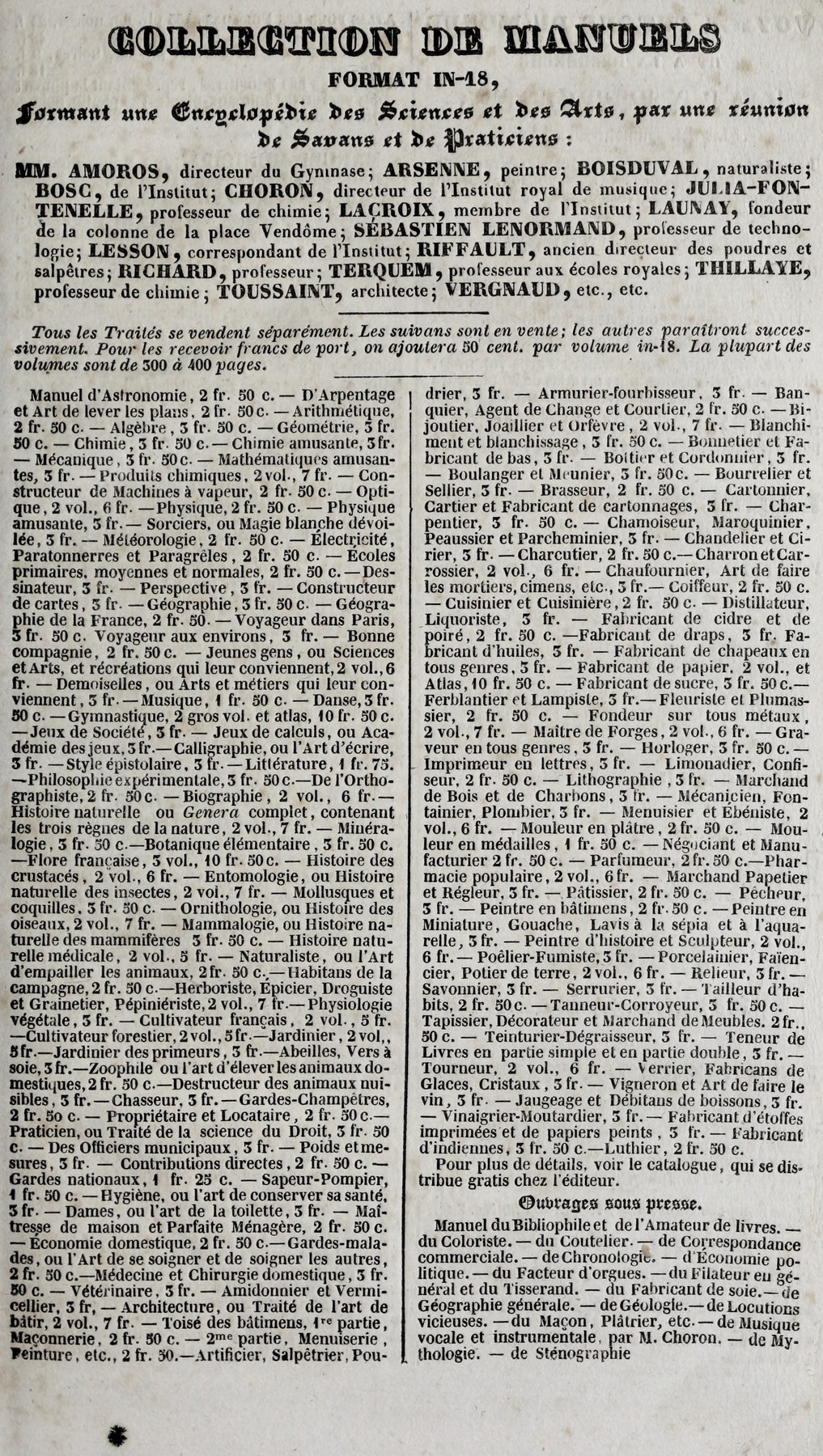 Original publisher manual catalogue